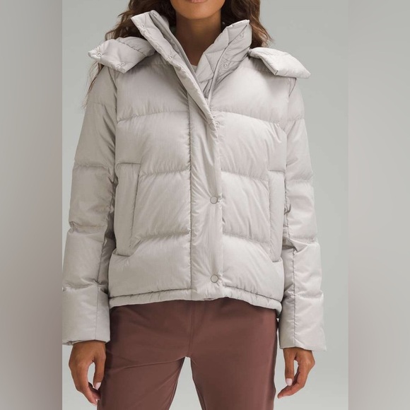 NWOT Lululemon Wunder Puff Jacket Heathered Natural Ivory - Picture 1 of 12
